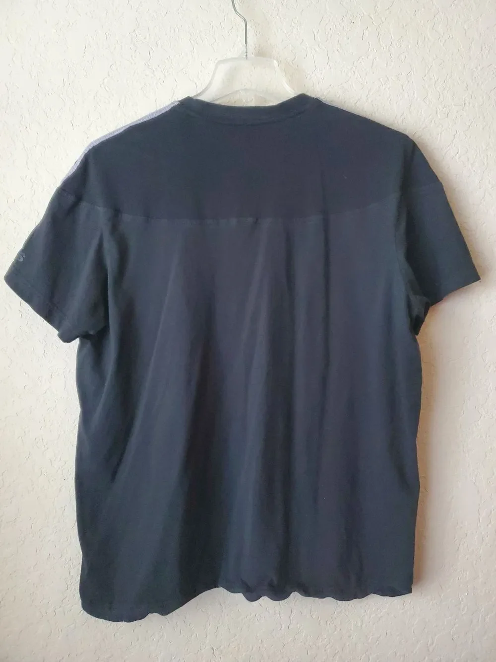 Adidas Men's Size 2XL Black Short Sleeve T-Shirt 3-Stripe Crew Neck Sportswear